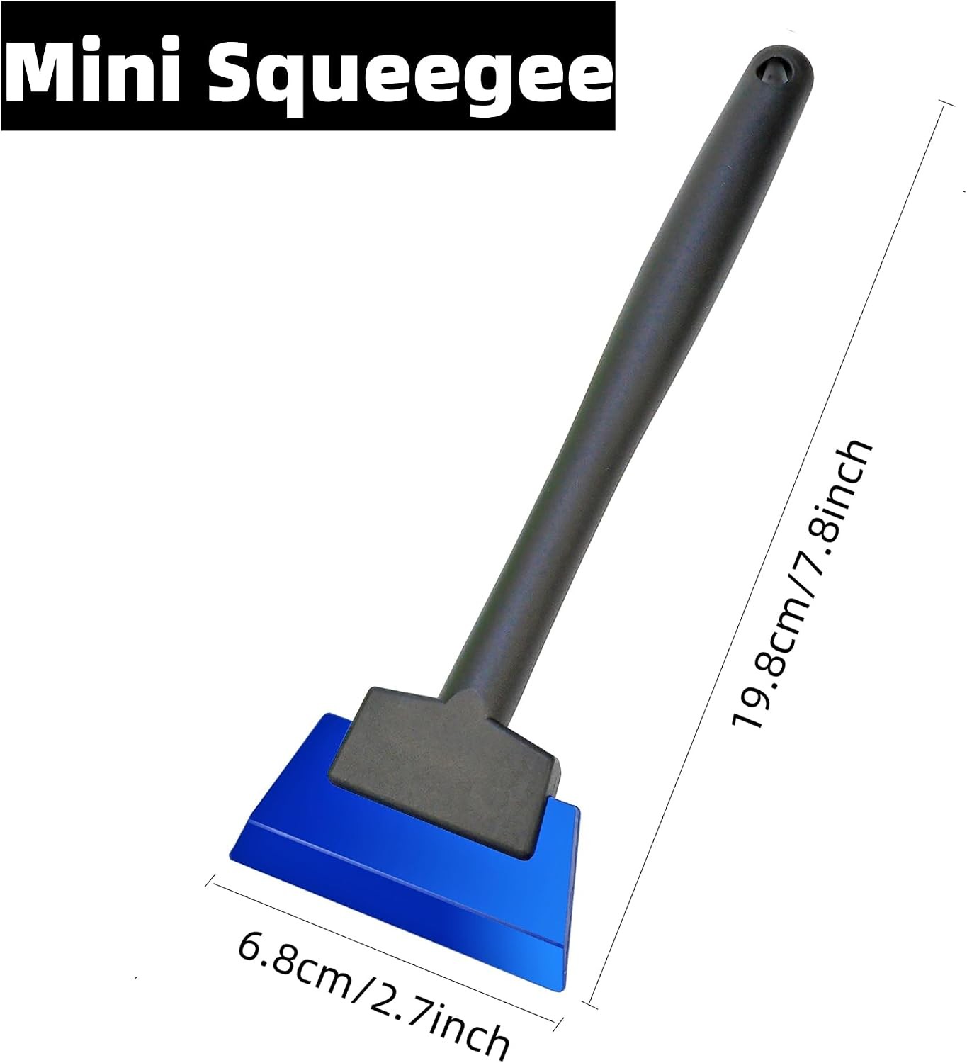 Small Squeegee Set – 2.7 & 4.9inch in Widths – Efficient Water Wiper Rubber