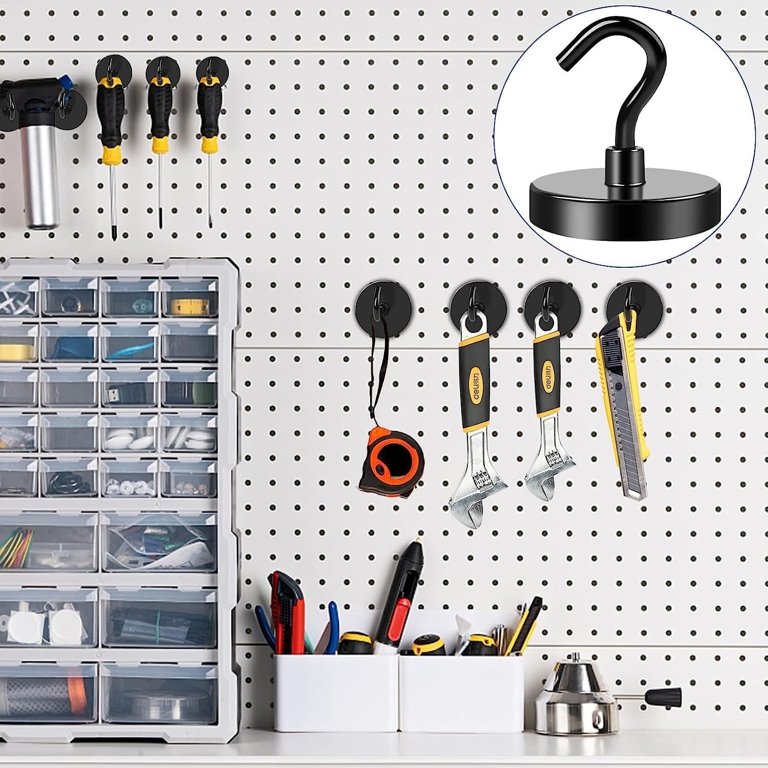 Cruise Essentials – Heavy Duty Magnetic Hooks – 12 Pcs/`
