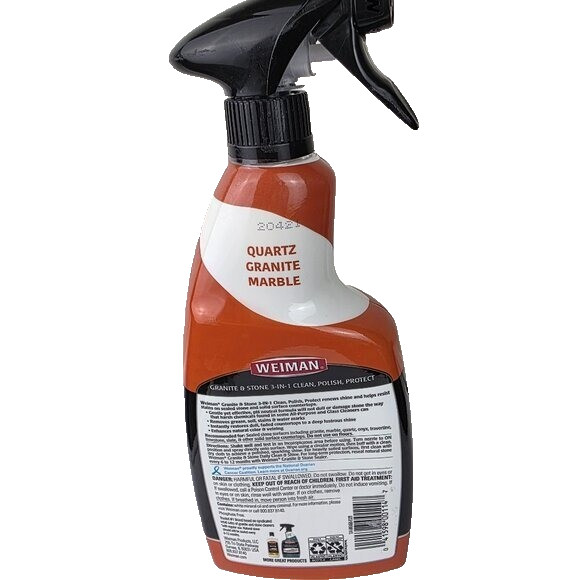 Weiman Granite & Stone 3 In 1 Clean Polish Protect Spray 24 Oz NWOT