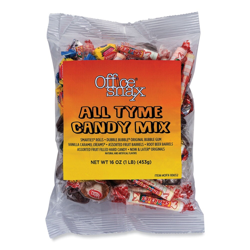 Office Snax 652 1 lb. Bag Candy Assortments – All Tyme Candy Mix New
