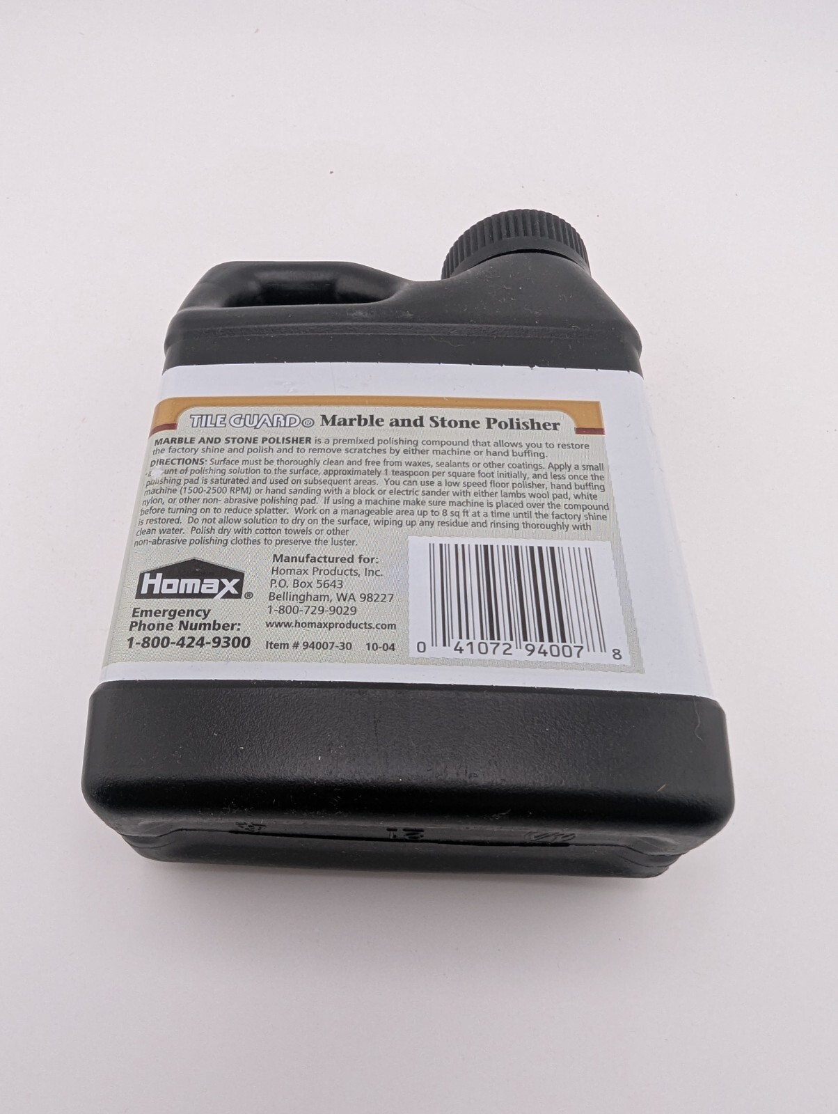 Opened, Full Homax Tile Guard Marble & Stone Polisher 1 Pint (473ml)