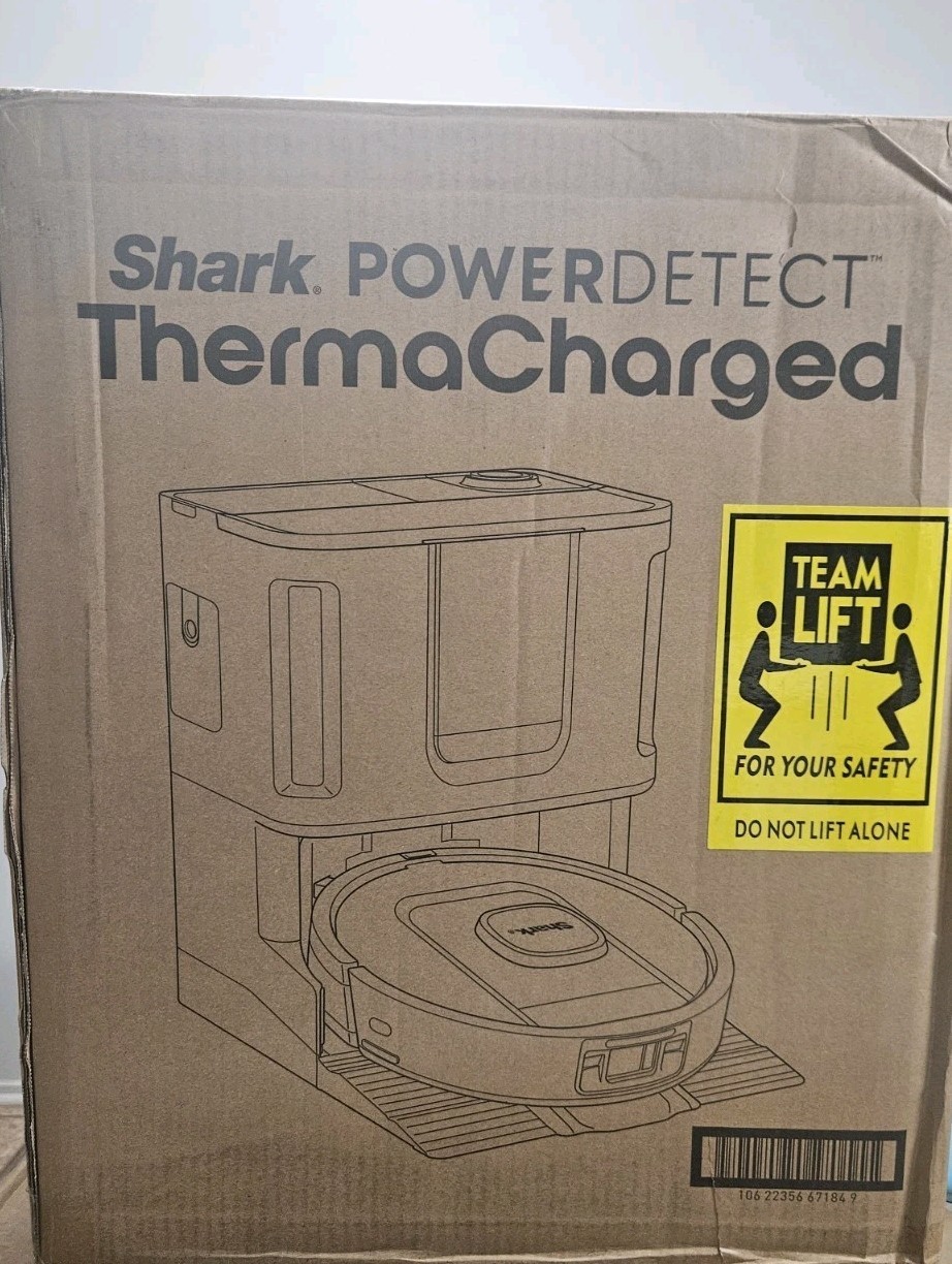 Shark Robot Vacuum & Mop Combo, PowerDetect ThermaCharged NeverTouch Pro