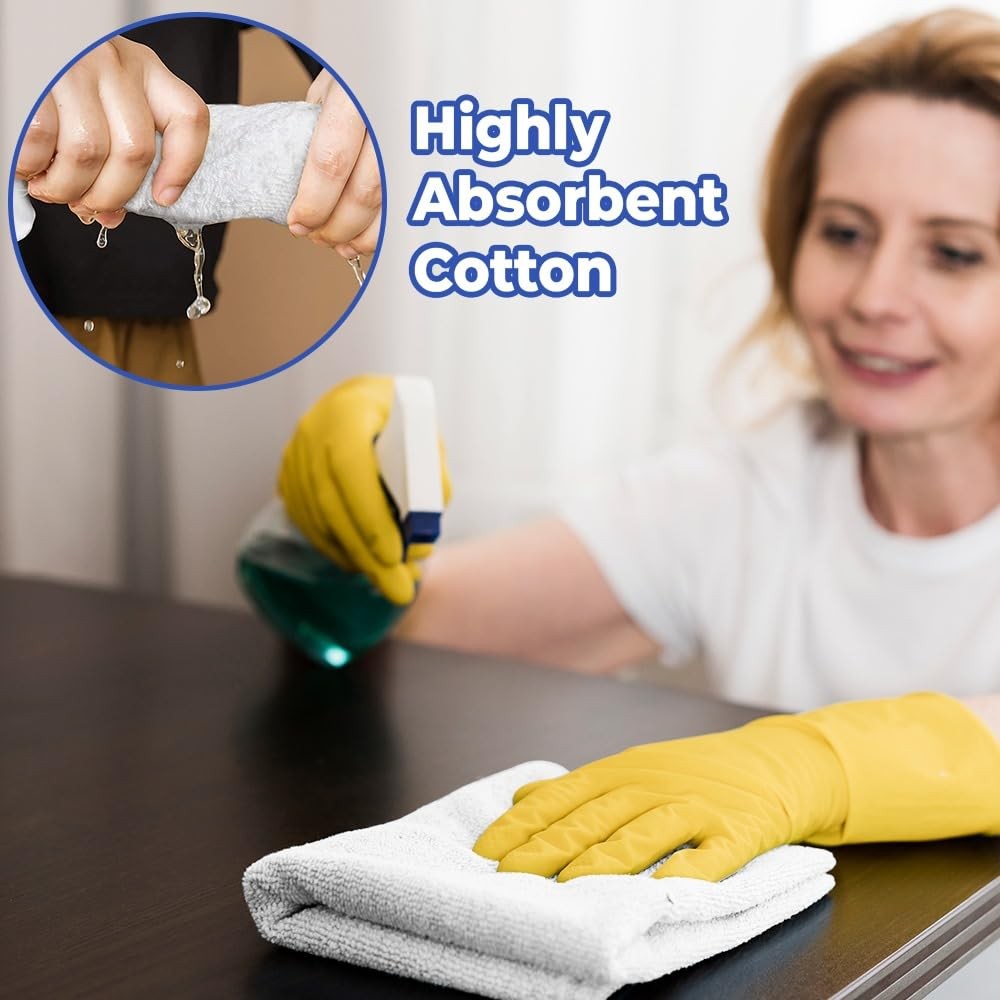 – Bar Mops Towels, 12 Pack Premium Quality 100% Cotton, Size 16×19 Highly Abs…
