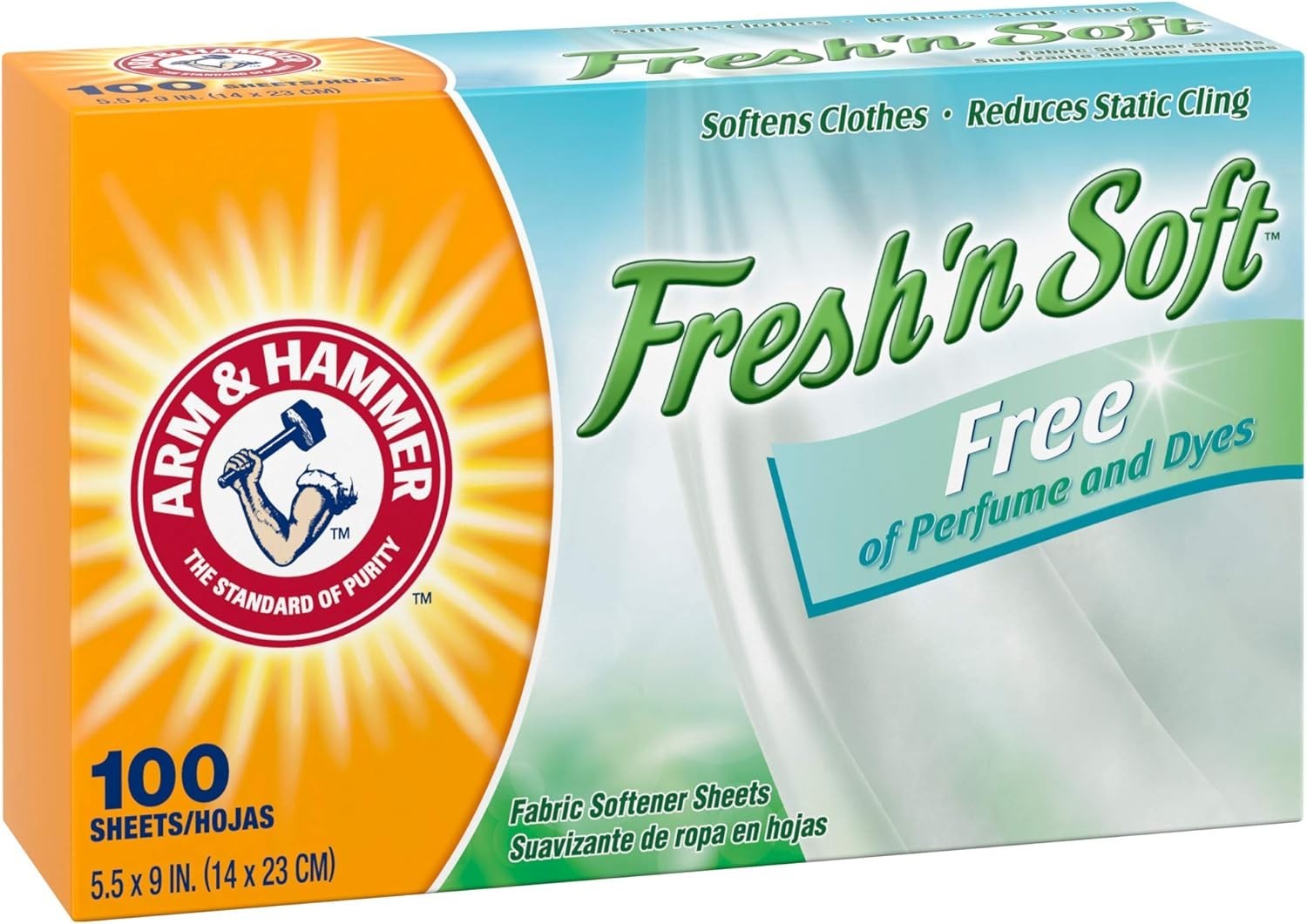 Static Cling Eliminator – ARM & HAMMER 100 Count Dye-Free Fabric Softener Sheets