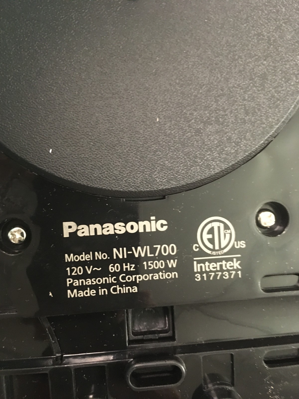 NICE Panasonic NI-WL700 Cordless Steam/Dry Iron 1500W Wide Stainless Steel