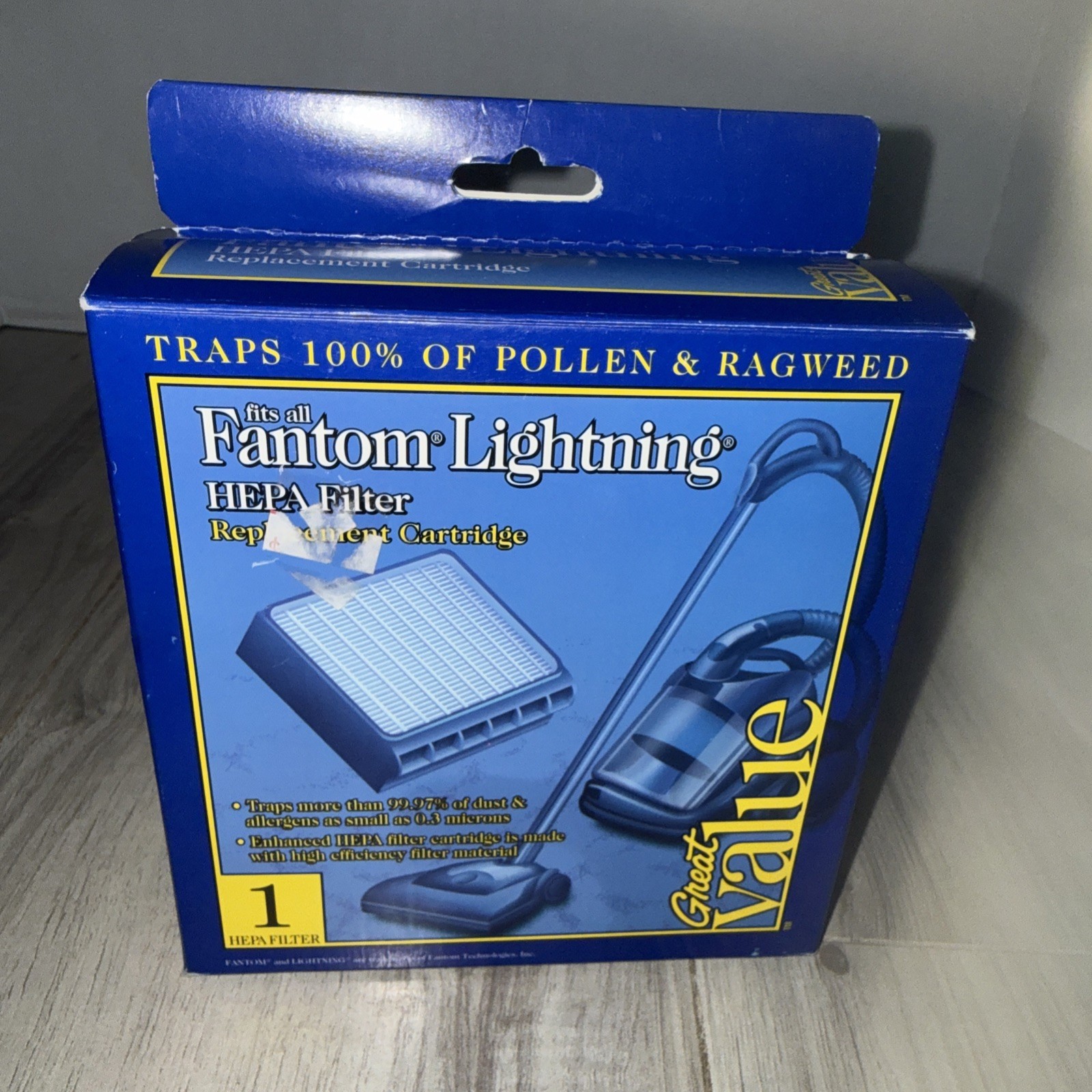 Fantom Lightning Certified HEPA Filter Cartridge Replacement NEW