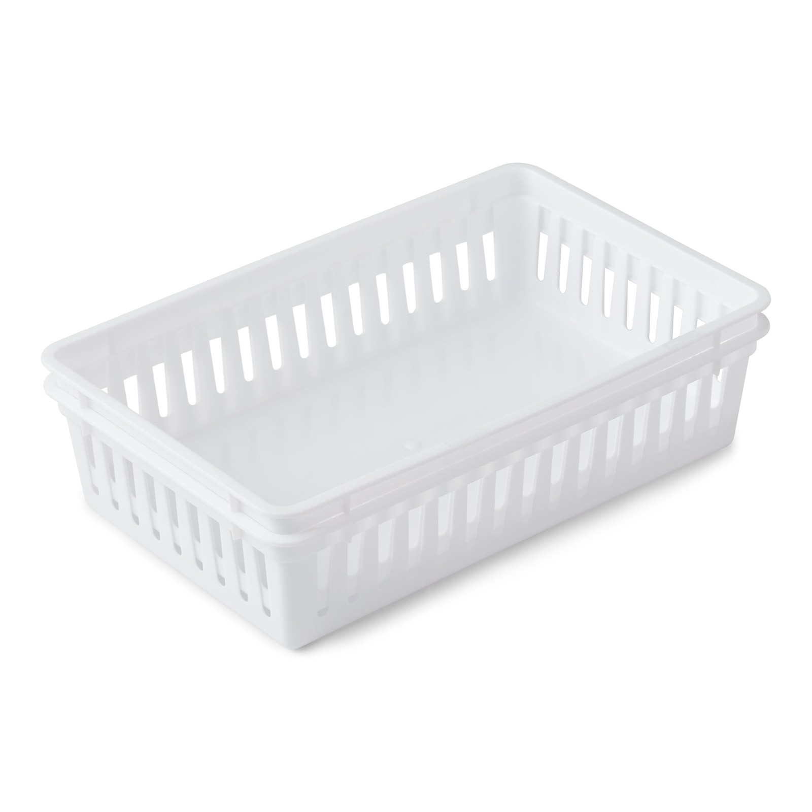 (6 Pack) Mainstays 2-Pack Plastic Drawer Organizer Storage Bin Set, Mini Drawer