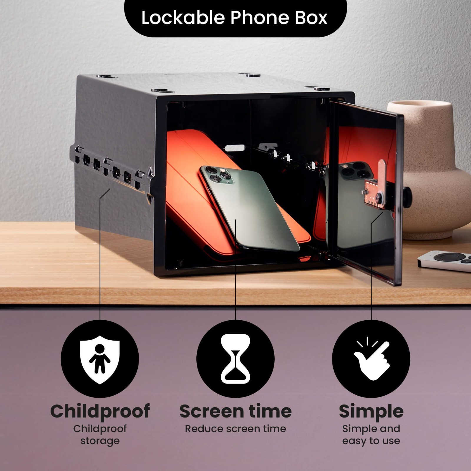 Compact Lockable Storage Box for Food, Medicines & Tech | Hygienic Home Safety 1