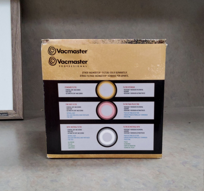 New Genuine Vacmaster VCFF Fine Dust Cartridge Filter and Retainer 5 to 20 Gal