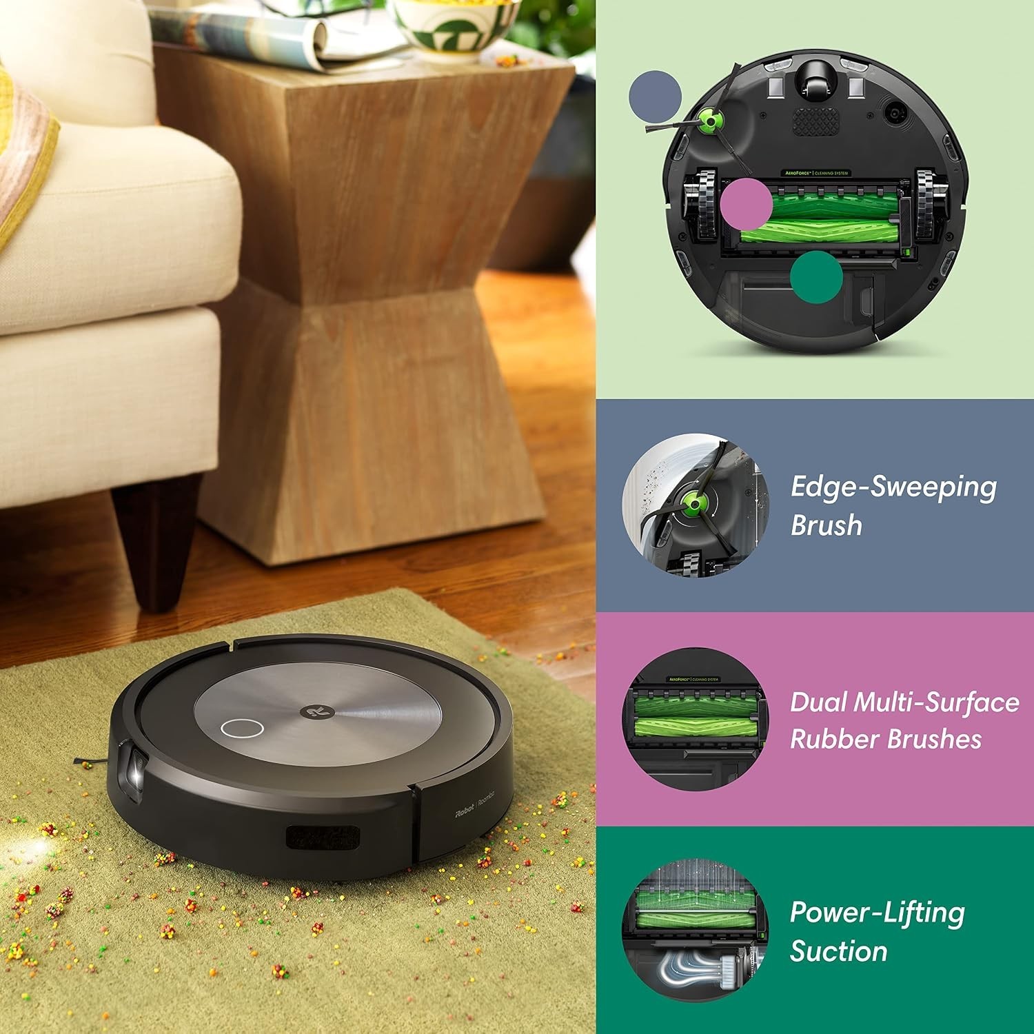 iRobot Roomba J7 (7150) Wi-Fi Connected Robot Vacuum with Smart Mapping