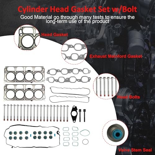 HS26744PT Cylinder Head Gasket Set w/Bolts Fit for GMC Chevy 5.3L 2014-2020 |