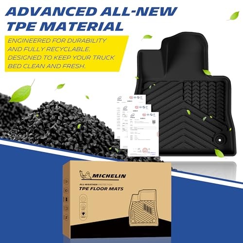 Vehicle Mats, All-Weather TPE Custom 2022-2026 Ford Explorer 6 Seats, Premier