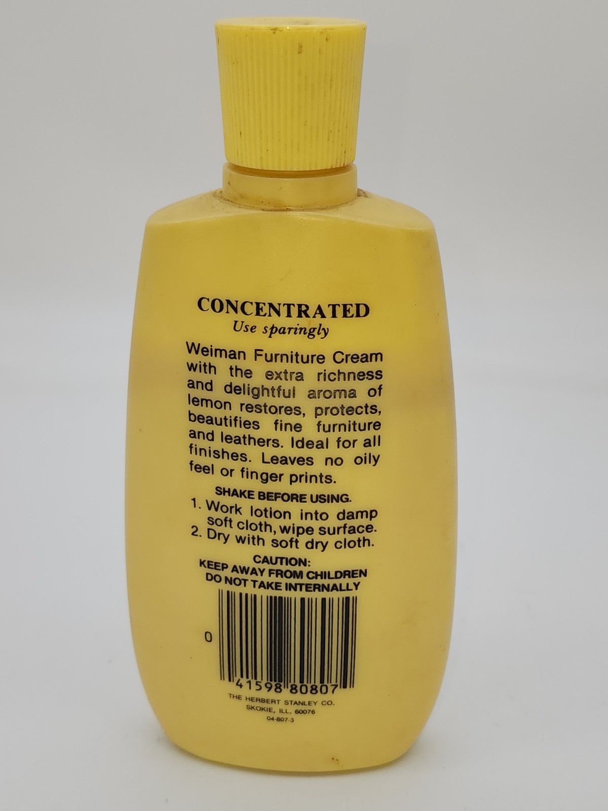 Weiman Furniture Cream with Lemon Oil 8 fl oz. Discontinued 90% Full Concentrate
