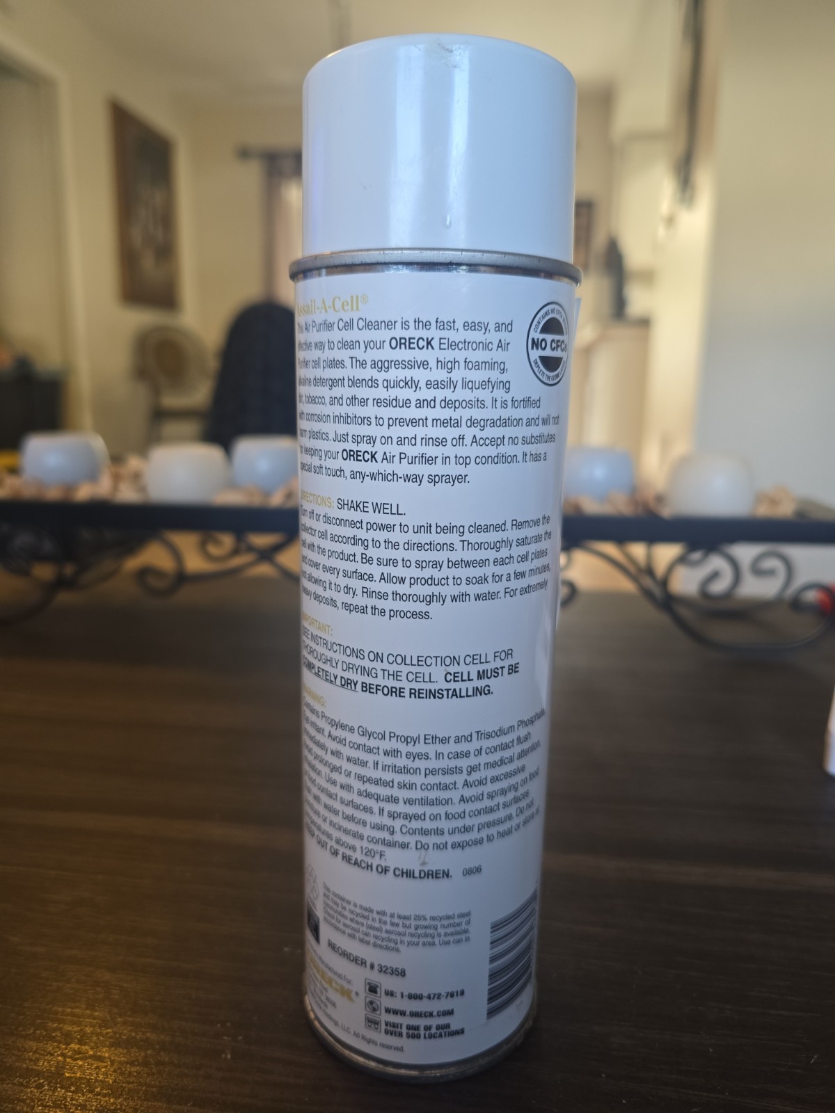 Oreck Assail-A-Cell Air Purifier Cell Cleaner Institutional 19 oz New