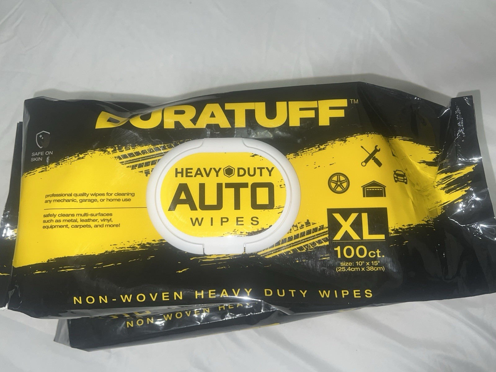Auto Cleaning Wipes – 200 Count (2 Packs of 100) XL 15″ x 10″ Heavy-Duty AUTO