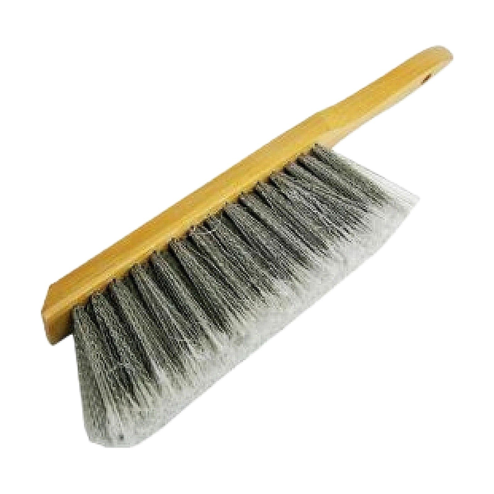 7-1/2” Beaver Tail Bench Brush Hardwood Handle Synthetic Bristles Dust