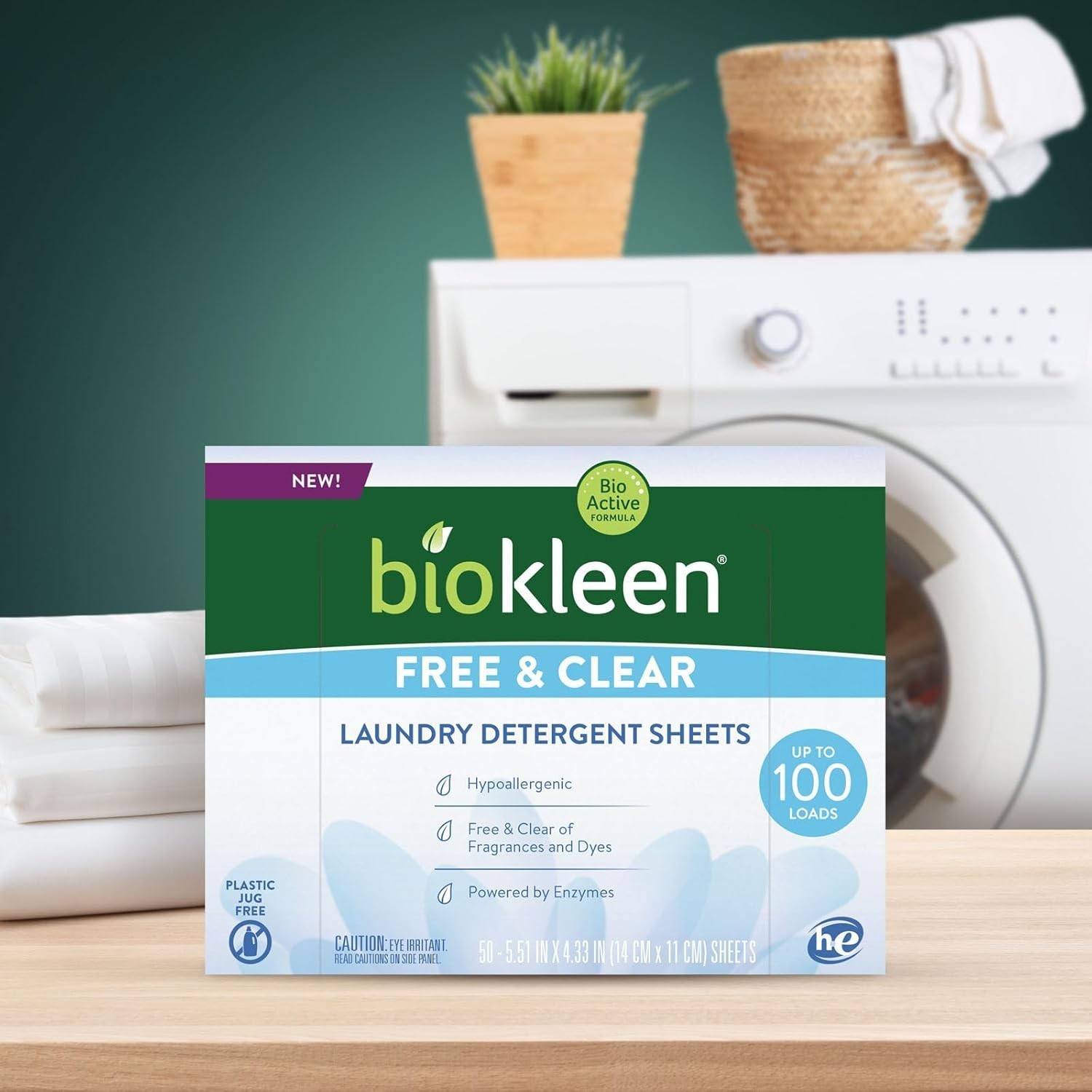 Laundry Detergent Sheets – Dye & Fragrance Free, Hypoallergenic, Enzymatic Cl…