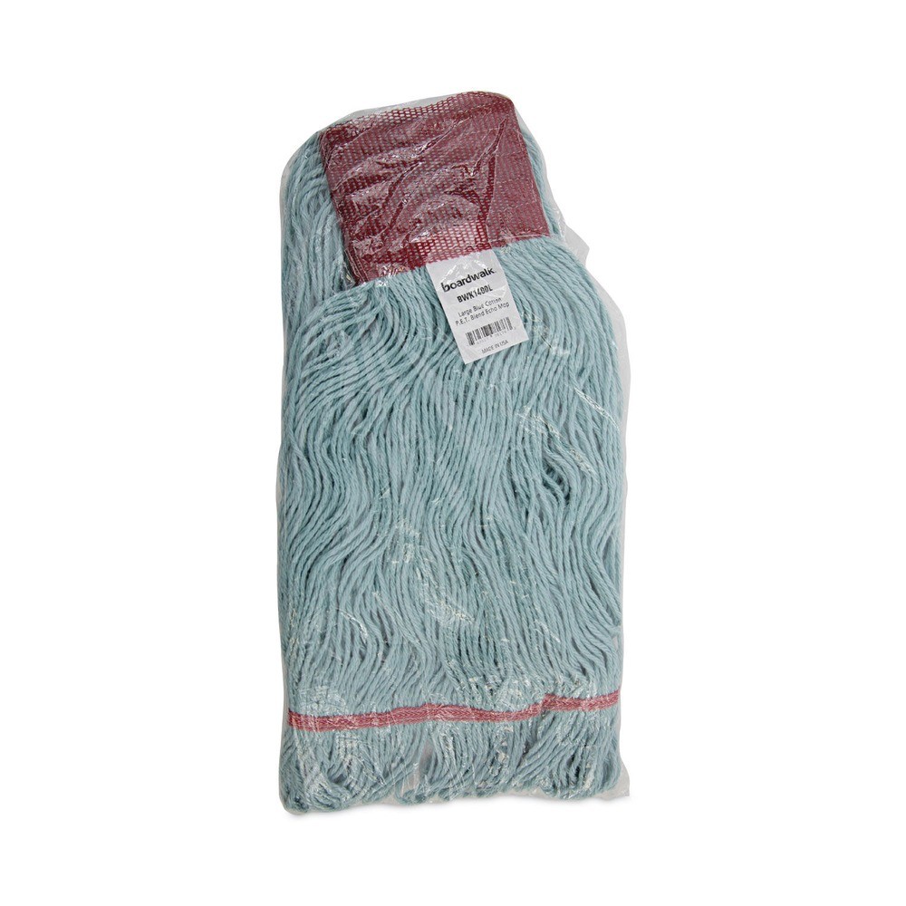 Boardwalk 1400LEA EchoMop Synthetic/Cotton Wet Mop Head – Large, Blue New