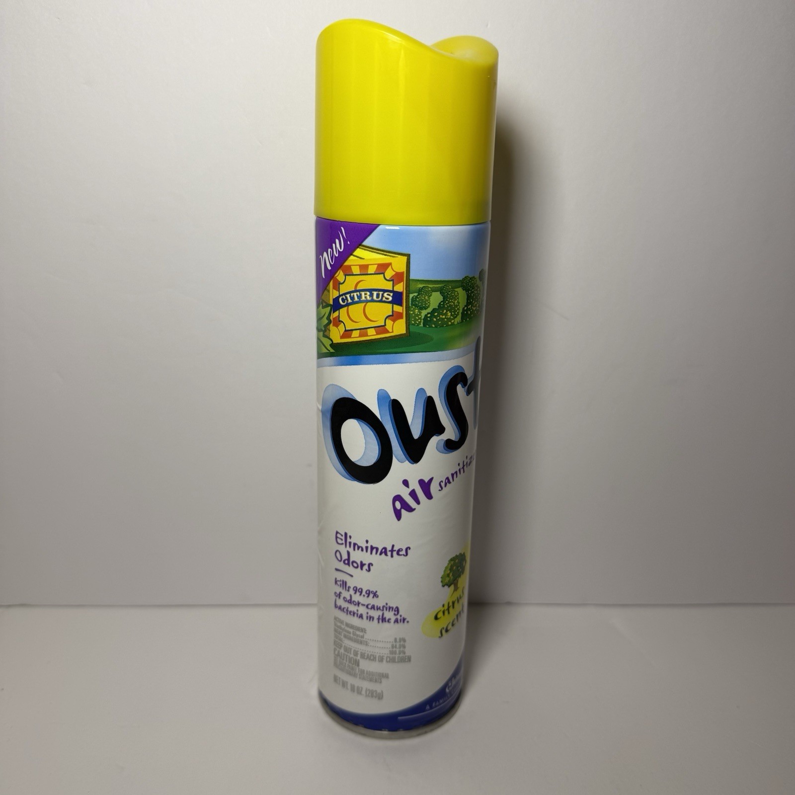 Discontinued (2003) OUST Air Sanitizer Citrus Scent Spray 10 Oz FULL Can