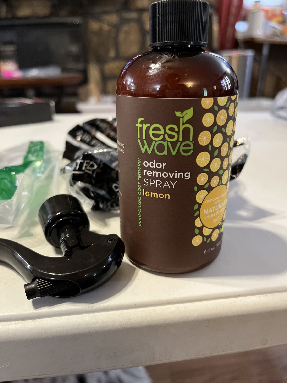 Lemon Odor Eliminator Spray & Air Freshener 8 oz Odor Absorbers for Home