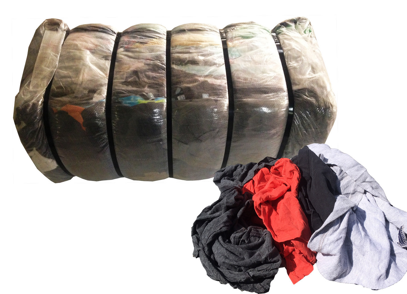100 Lb Cotton Nylon Rags – Used as Cleaning Towels, Shop Rags, Wiping Cloths