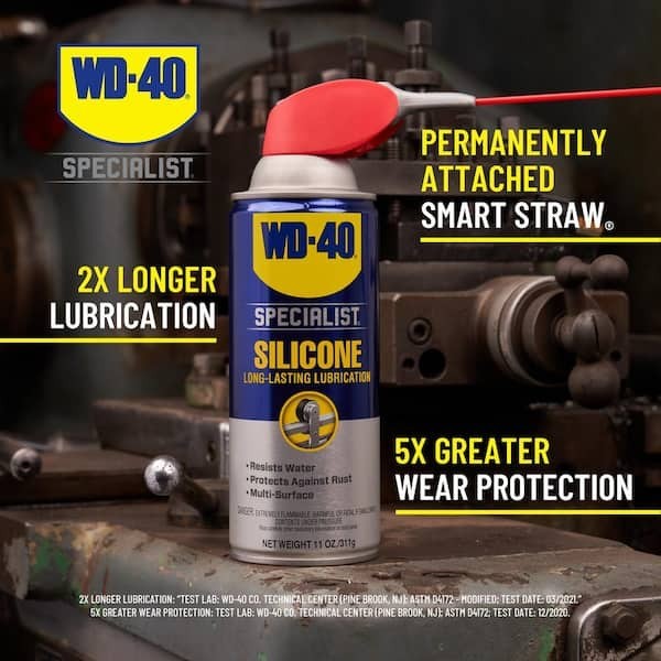 WD-40 SPECIALIST 11 oz. Silicone, Quick-Drying Lubricant with Smart Straw Spray