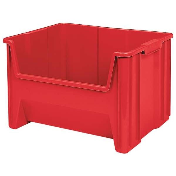 Akro-Mils 13017Grey 75 Lb Hang & Stack Storage Bin, Plastic, 19 7/8 In W, 12