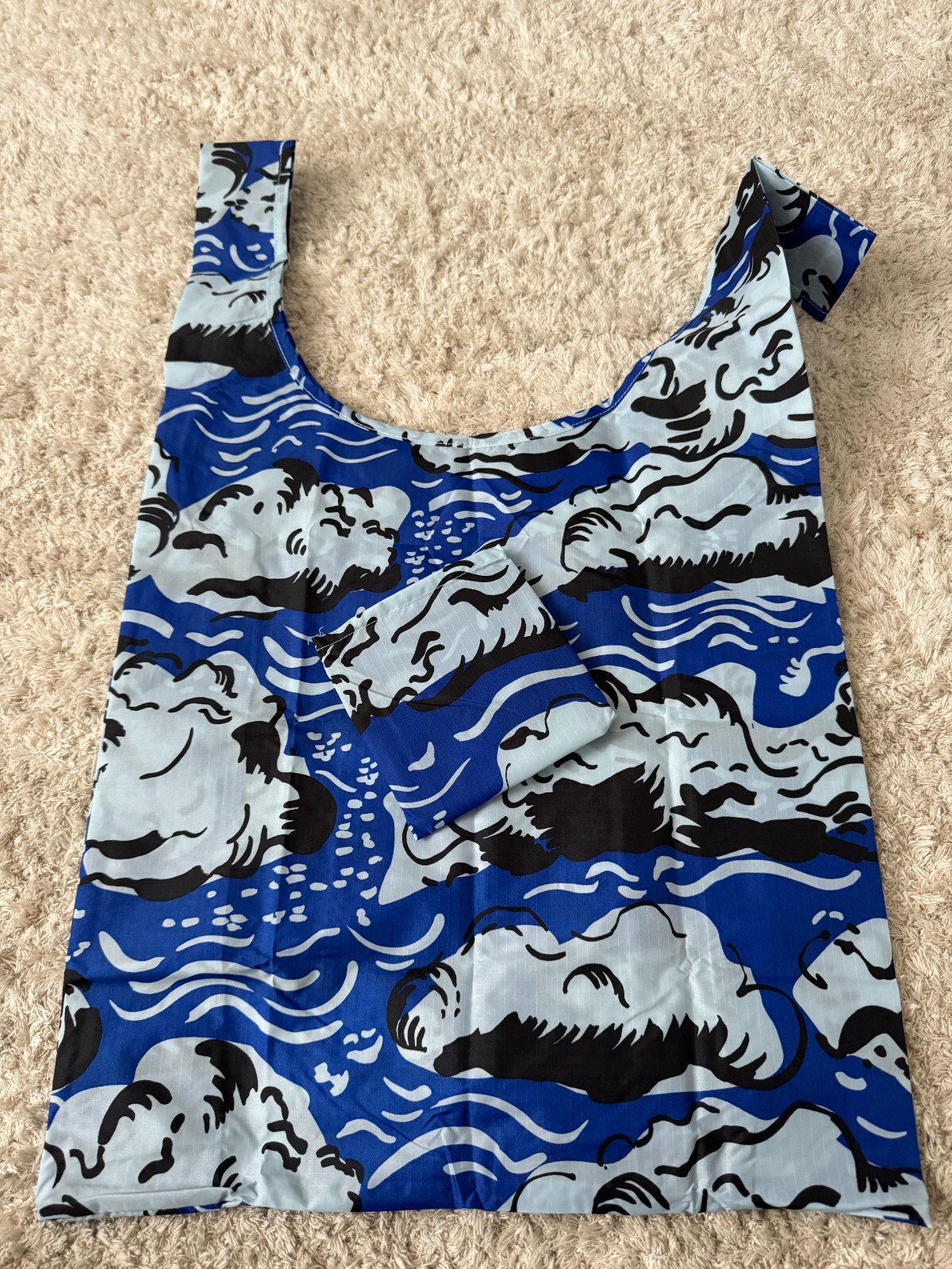 BAGGU Retired Clouds Animated Standard Baggu Reuseable Bag Used HTF Rare