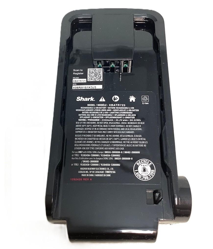 Genuine Shark XBATR725 Li-Ion Battery for IZ662H IZ682H IZ683H IZ661HC IZ631H