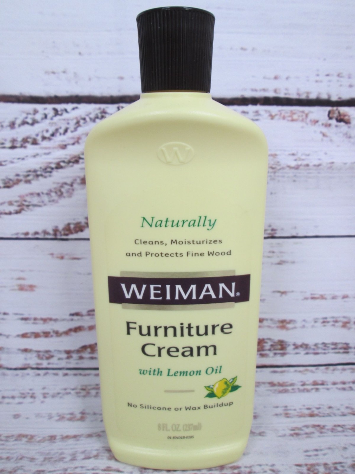 Weiman Wood Furniture Cream with Lemon Oil UVX 15 Sunscreen 2/3 Full 8 oz