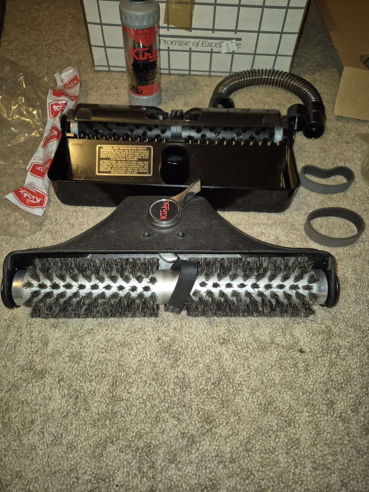 Kirby Heritage II Vacuum Model 5584 Attachment Lot W/ Parts Tank