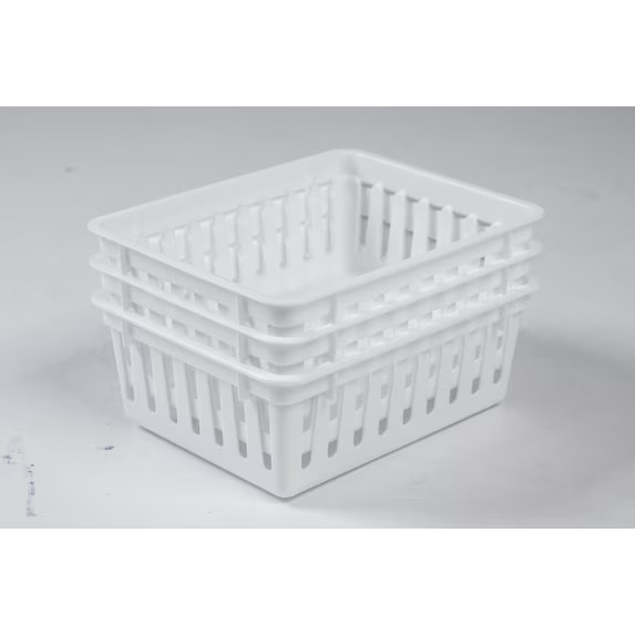 Mainstays 3-Pack Square Mini Plastic Storage Tray Organizers, Stackable Drawer O