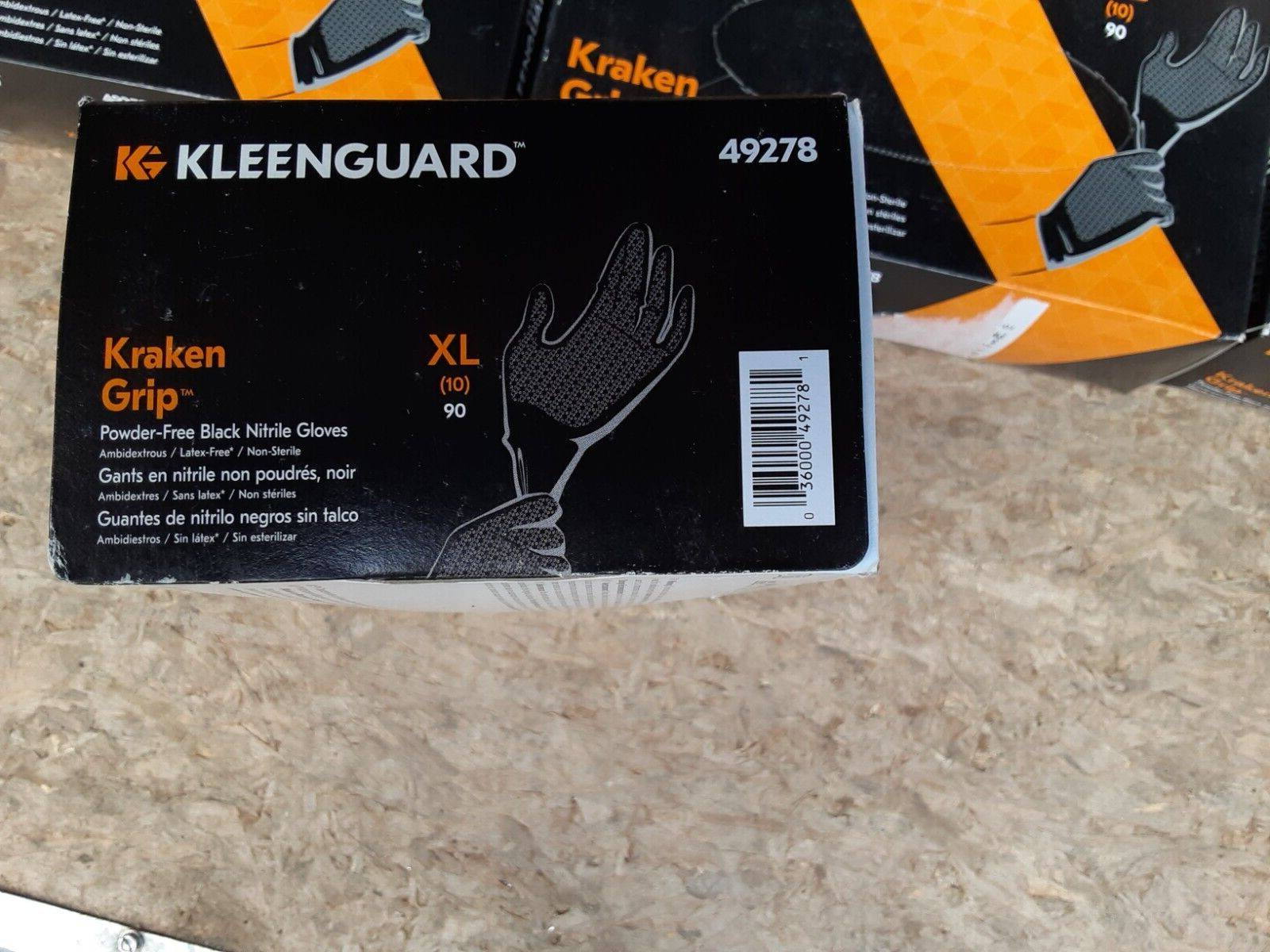 Kimberly-Clark 49279 Disposable Glove, Black, Xl, lot/ 3 90 Pk (270)