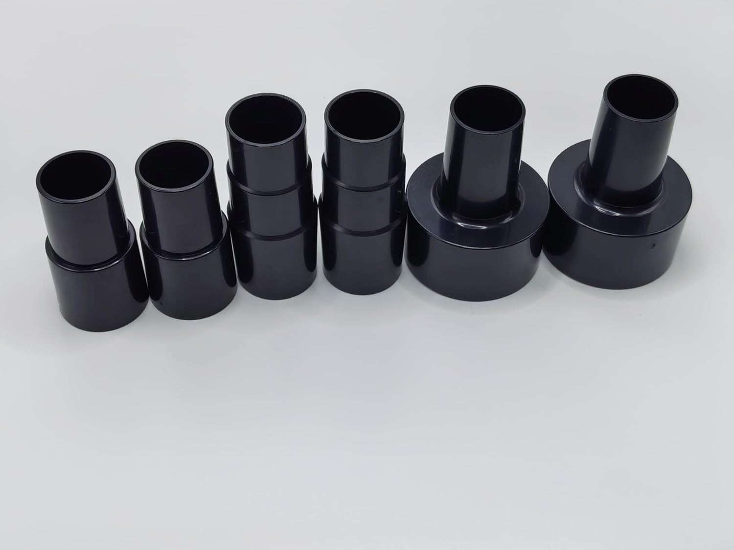 6 Pack Vacuum Hose Adapter Reducer 1 3 8″ to 1 1 4″ 2 1 2″ to 1 1 4″ 1 1 4″ to