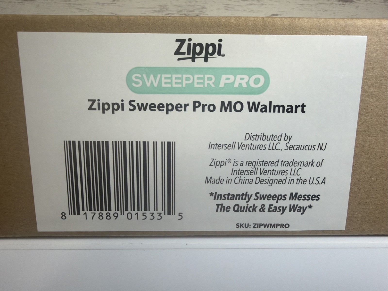 Zippi Sweeper Pro – 2025 New and Improved Lightweight, Hardwood, Tile, Corners