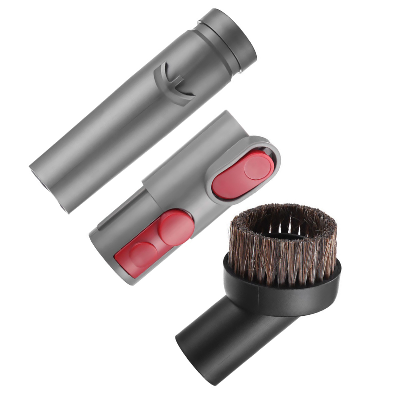 1Set Horse Hair Vacuum Brush With Attachment&Adapter Convertor For Dyson V6 V8