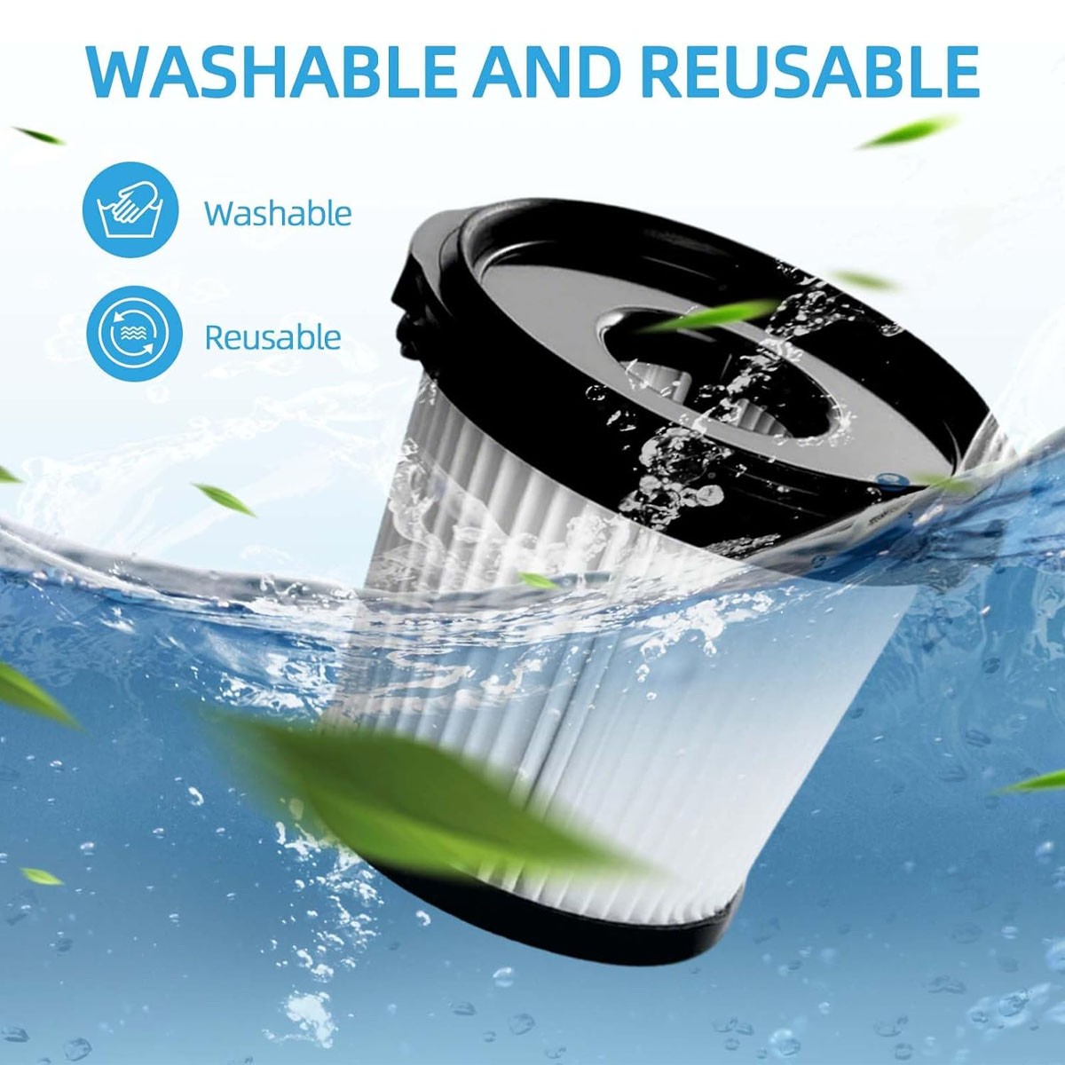 4 Pack HEPA Vacuum Filter for Shark IW3511, IW1111, IW1120 Part# XPRFIW1000