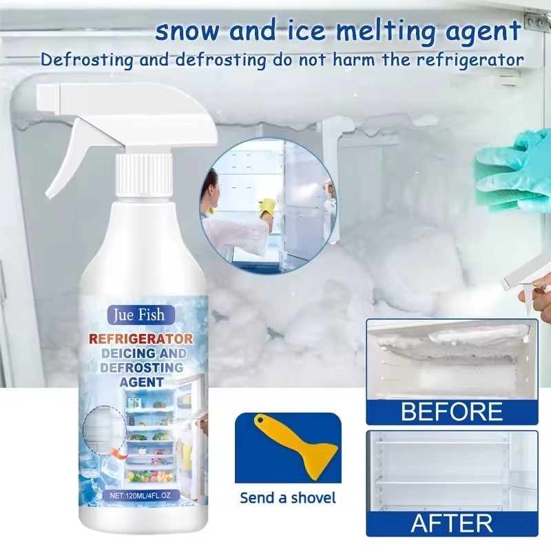 Freezer Defroster Spray 120ml De-Icer Fast Melt Refrigerator Car Windshield Lock