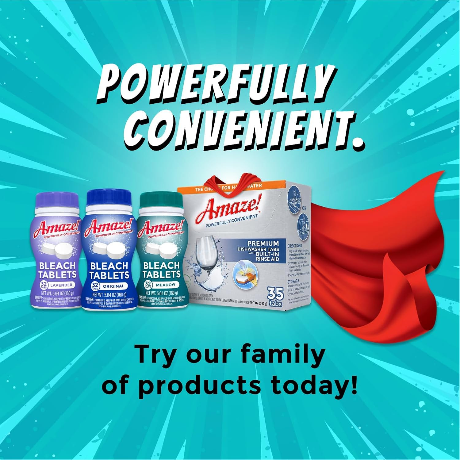 Ultra Concentrated Bleach Tablets [32 Tablets] – Original Scent – for Laundry, T