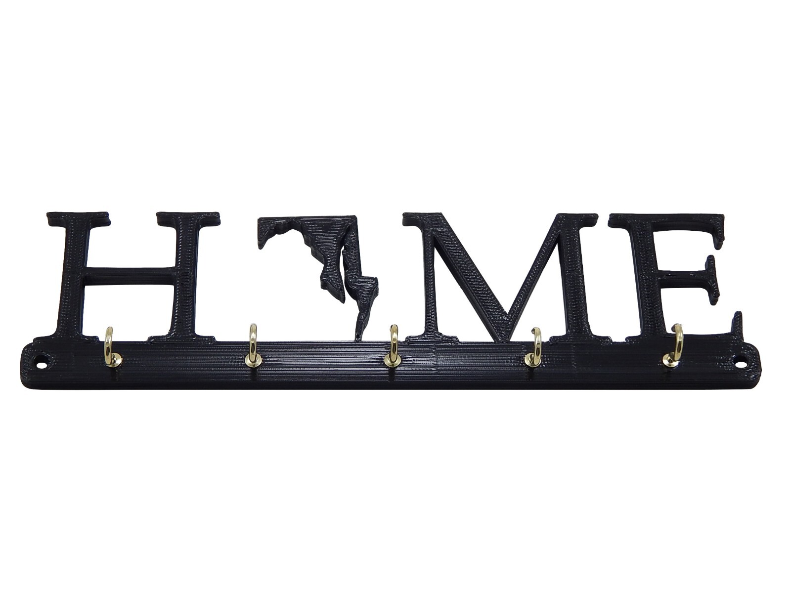 Maryland Home State Shape Key Holder Hanger Rack Housewarming Gift Wall Decor
