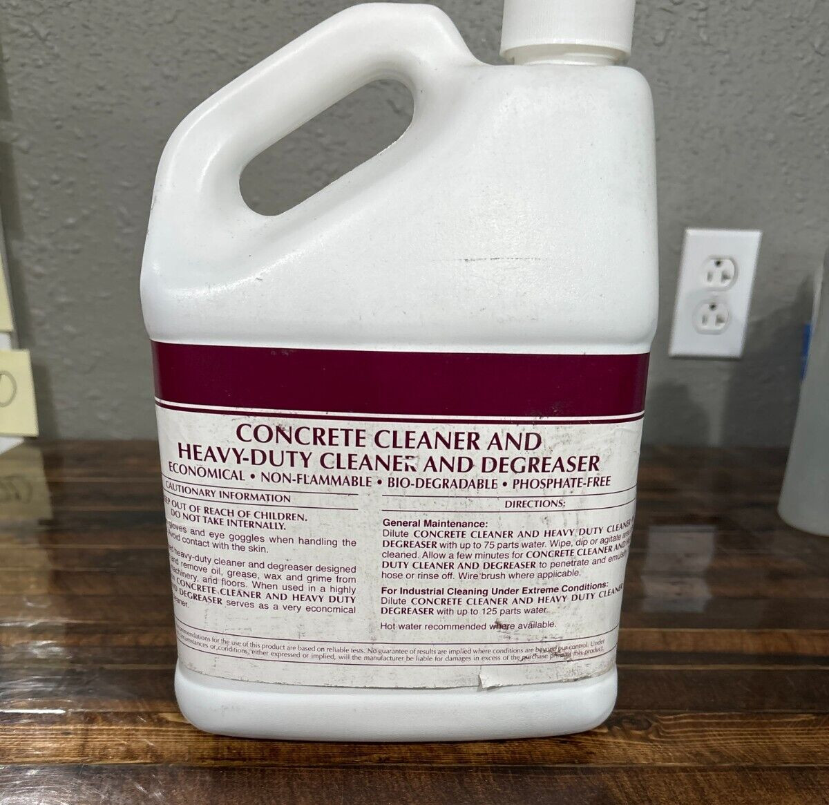 Concrete Cleaner & Heavy Duty Degreaser Economical Non Flammable Bio Degradable