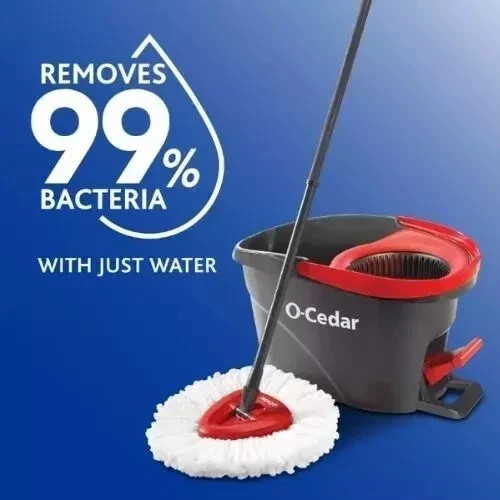 O-Cedar EasyWring Spin Mop & Bucket System- Free Ship
