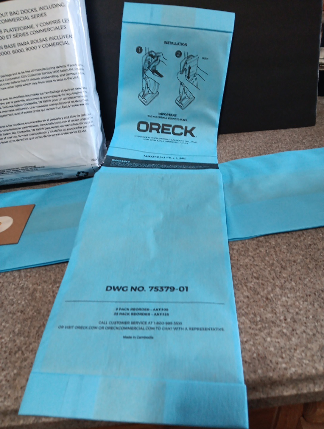 10 pcs Oreck High Density Filter Bags Type , Uprights see pictures