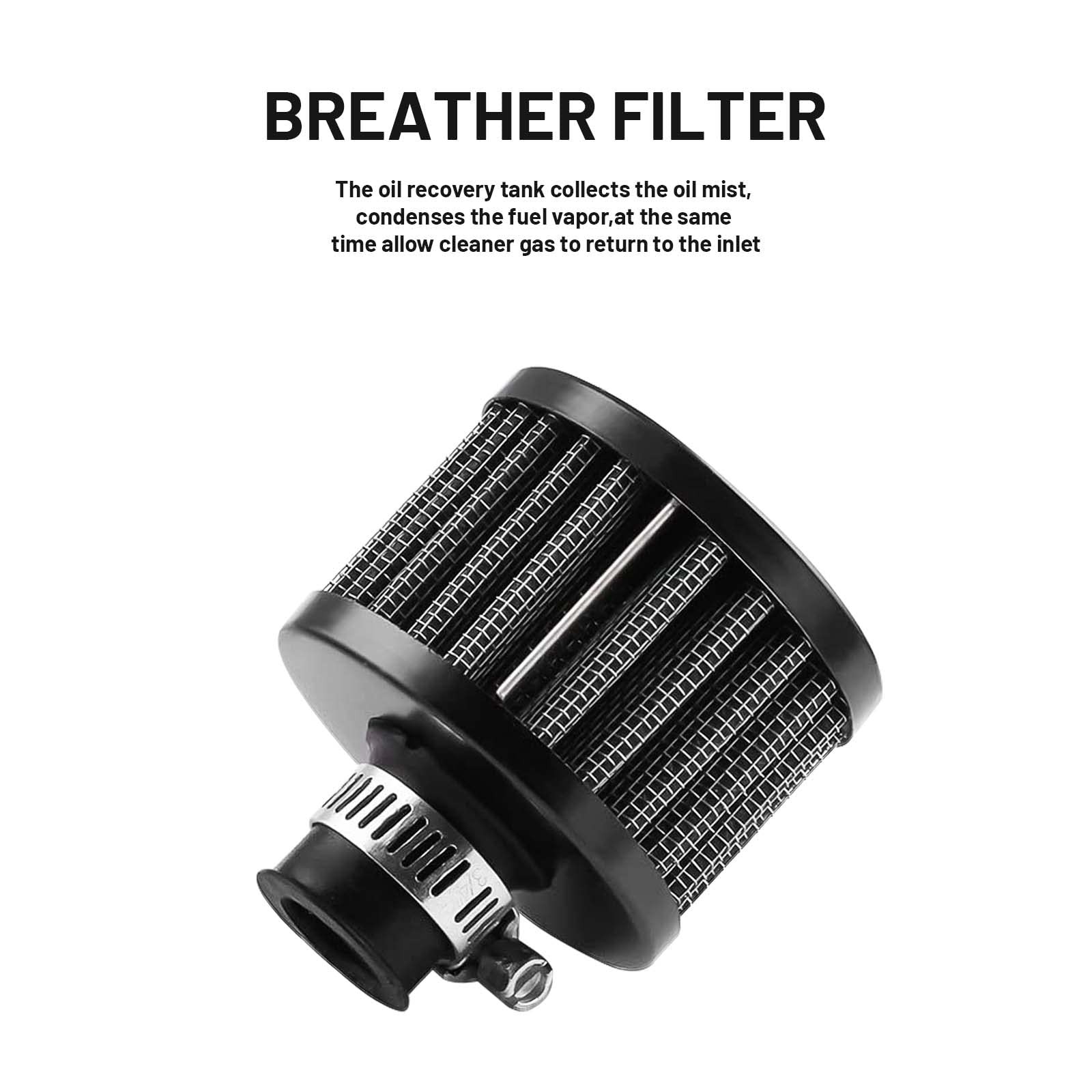 350ML Oil Catch Can 2 Port Separator Tank For Ford F150 2.7 3.5 5.0L 2011-2021