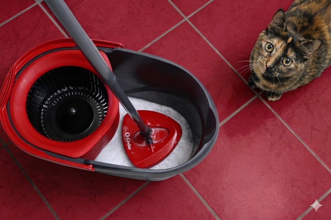 EasyWring Microfiber Spin Mop, Bucket Floor Cleaning System