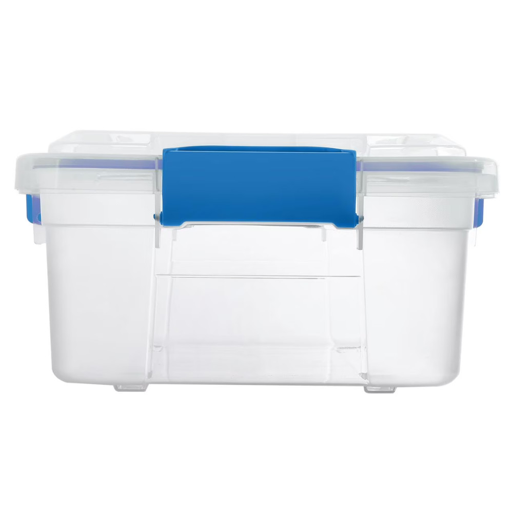 6 Pack Ezy Storage Waterproof Box, 3Gal 12Qt 11.4L, IP67 Sealed Tote Organizers