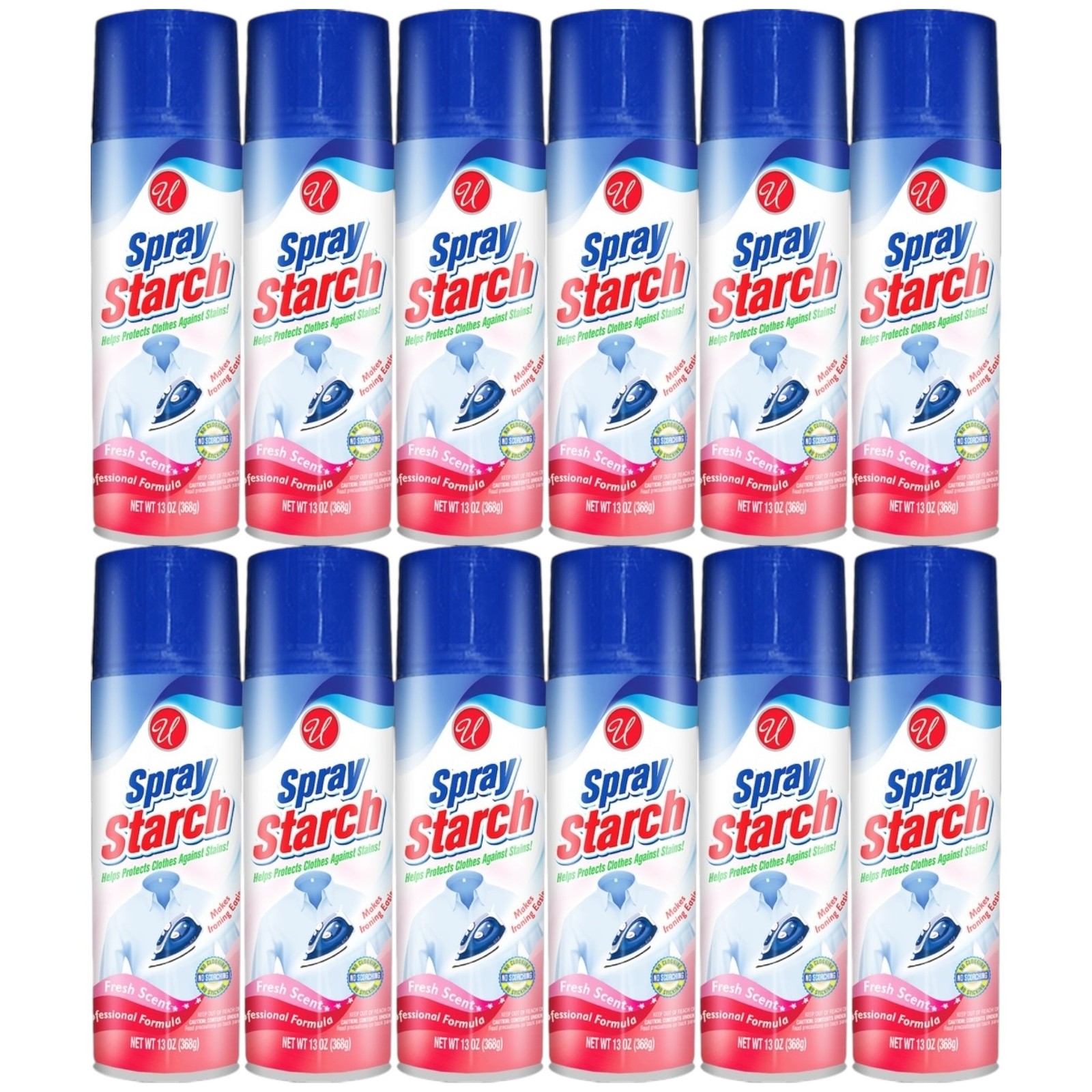 Professional Formula Spray Starch – Fresh Scent, 13oz. (Pack of 12)