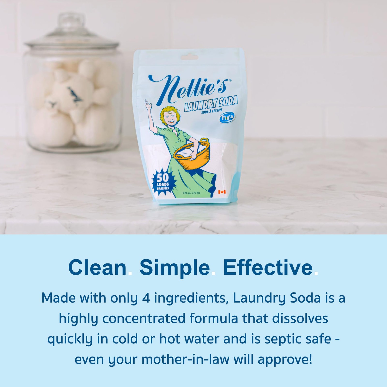 Concentrated Laundry Soda Stain Remover 25.6 Ounce Pack Residue Free Formula