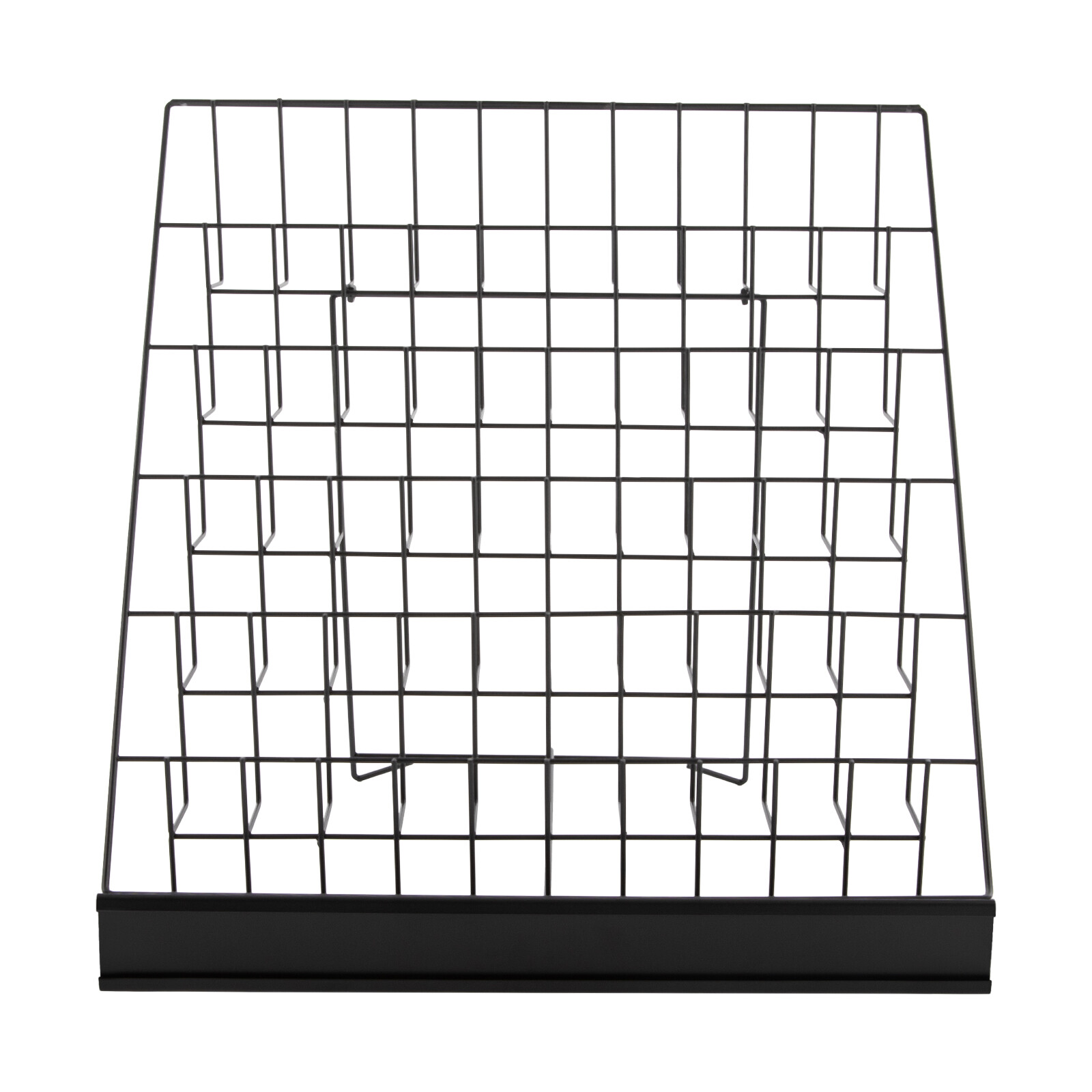 17.5″ 6-Tier Metal Magazine Rack for Offices Table Top Book Display Stand Black