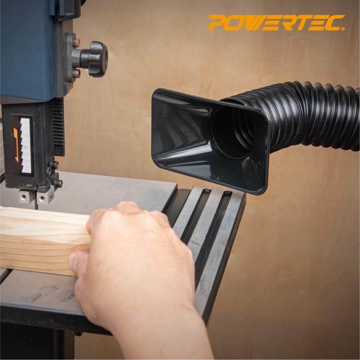 POWERTEC 2-1/2-Inch Flexible Dust Collection Hose 36-Inch Long (70198)